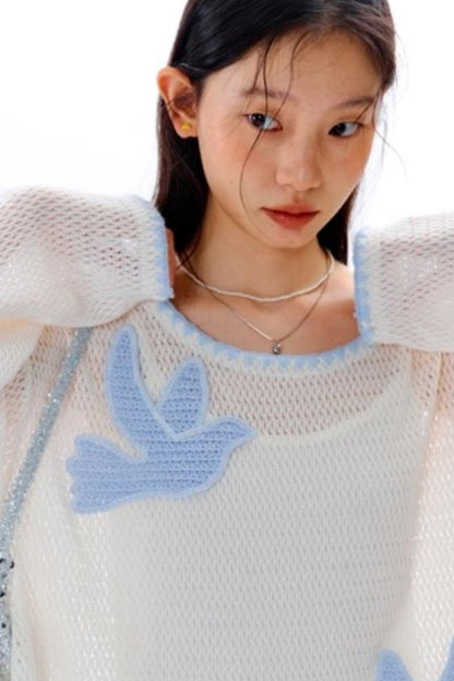 Original Embroidery Knitted T-Shirt