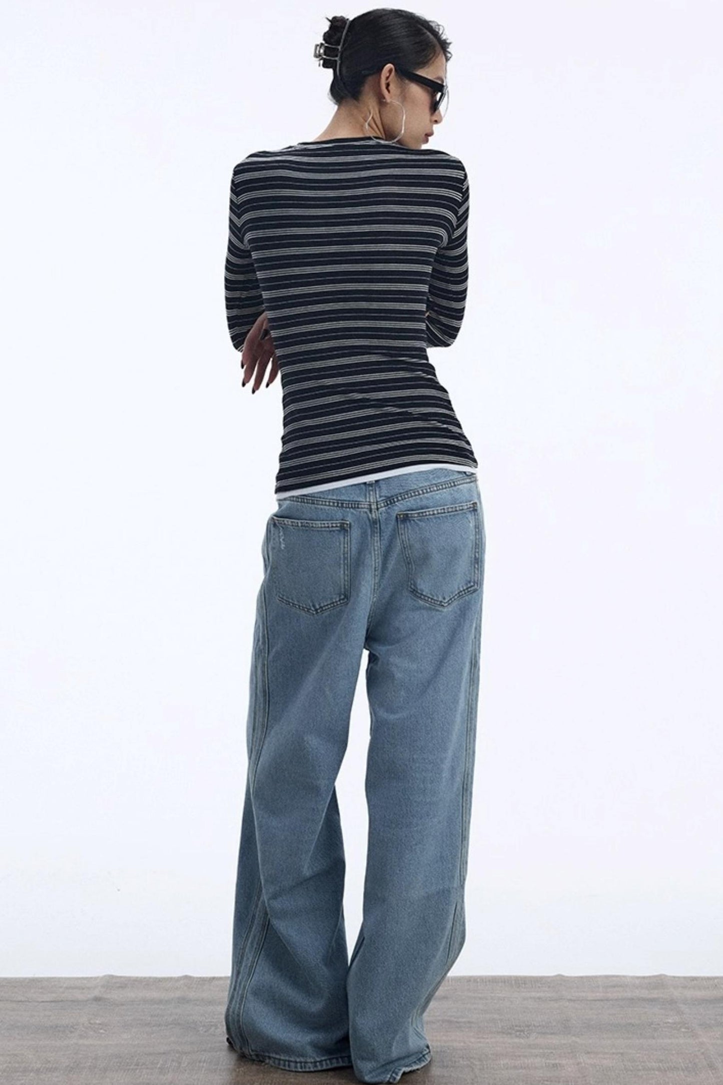 Striped Crew Neck Top