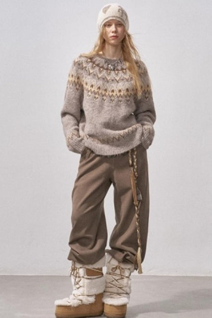 Fair Isle Knit Sweater