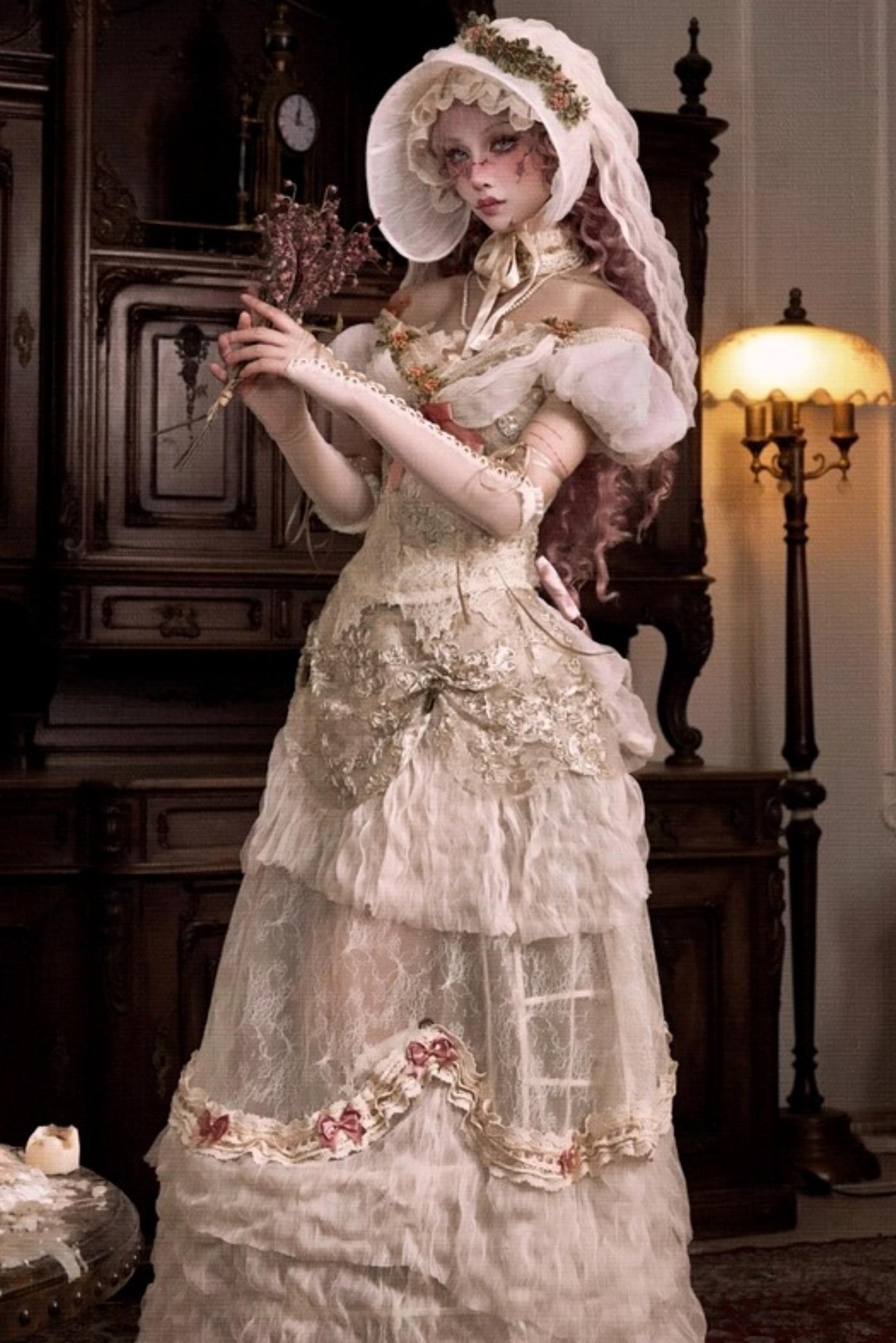 Eros Poetry Vintage One-Shoulder Mesh Top