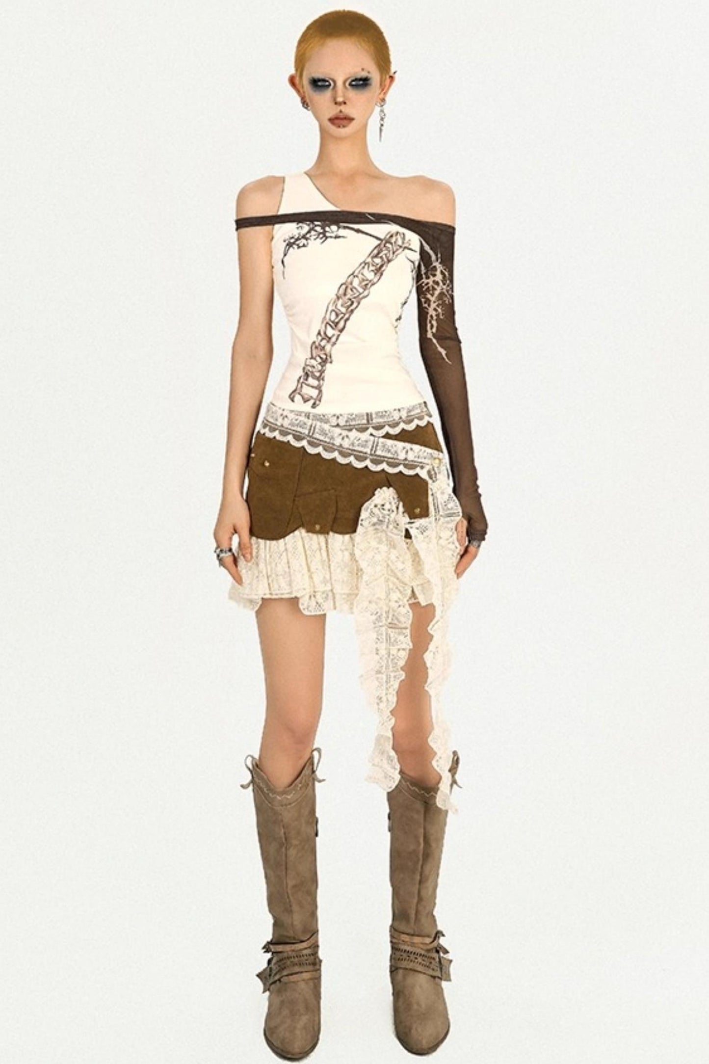 Cool Original Retro Lace Short Skirt