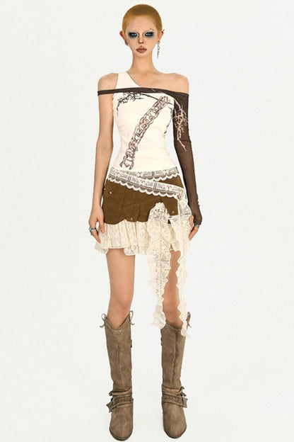 Cool Original Retro Lace Short Skirt