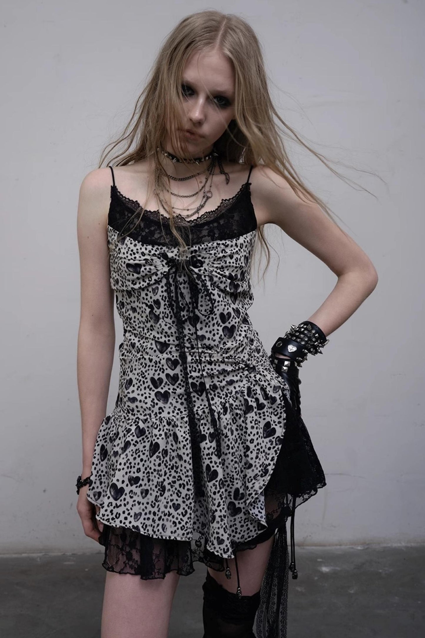 Heart Lace Camisole Dress