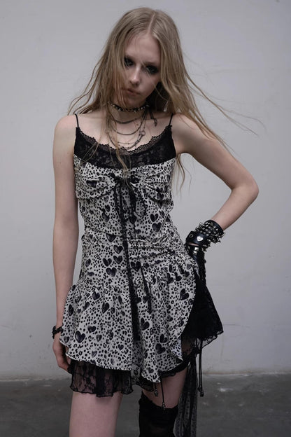 Heart Lace Camisole Dress