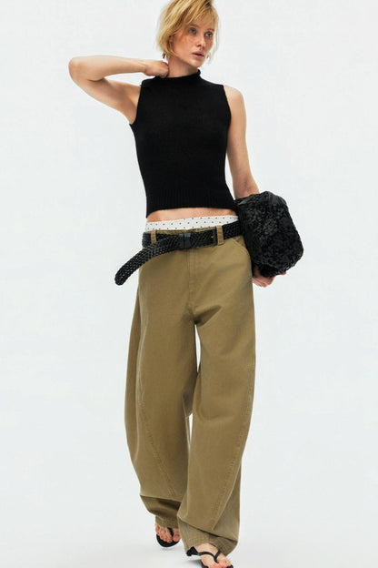Multi-Color Mohair Knitted Vest