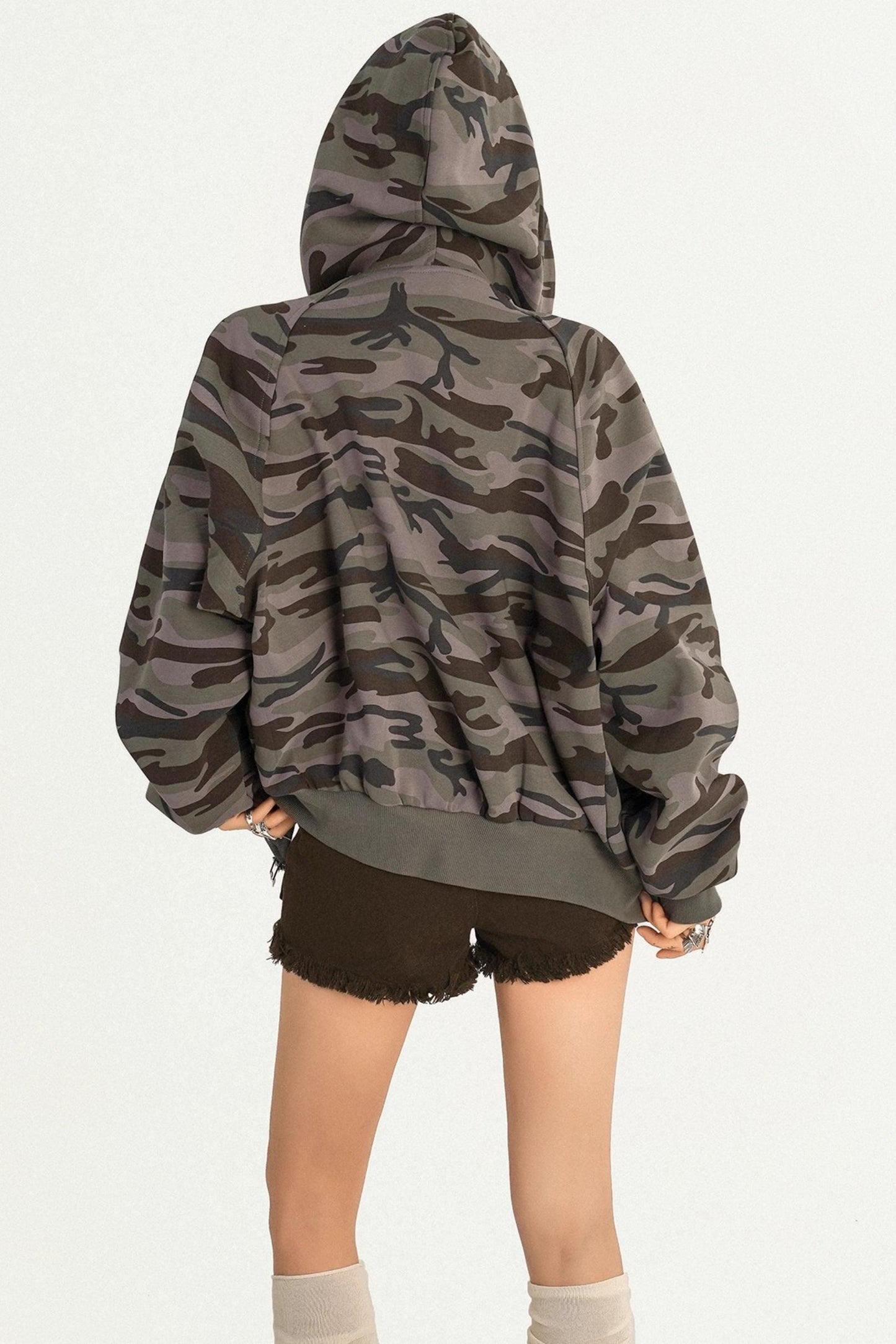 American Vintage Camouflage Hooded Sweatshirt