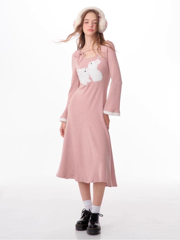 Knit Long Sleeve Bottom Dress