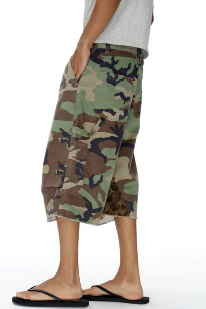 Patchwork Camouflage Shorts