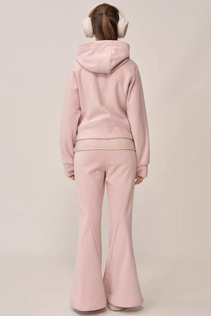 Double-Sided Fleece Hooded Jacket Set-Up