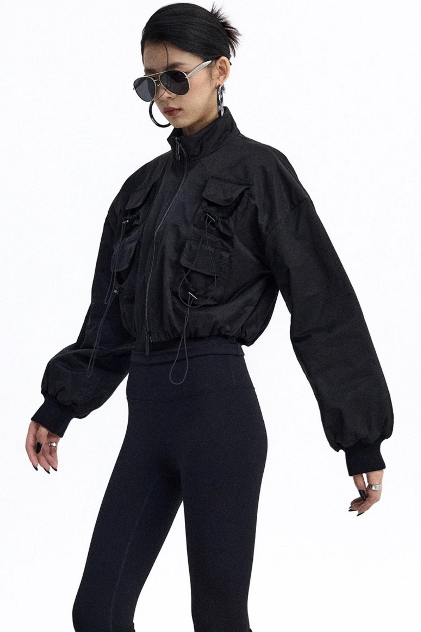 Pig Nose Multi-Pocket Flight Jacket