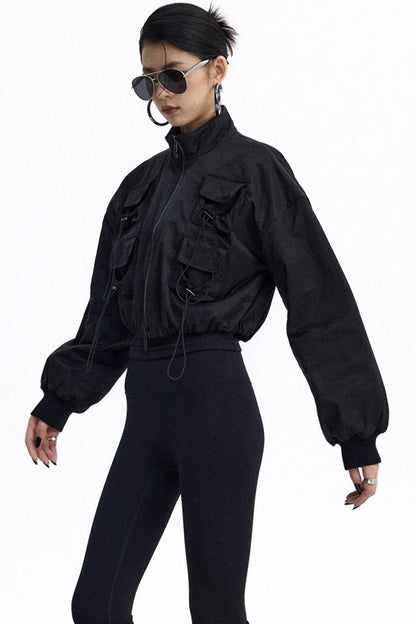 Pig Nose Multi-Pocket Flight Jacket