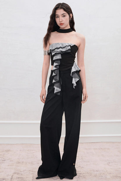 Classic Lace Halter Top