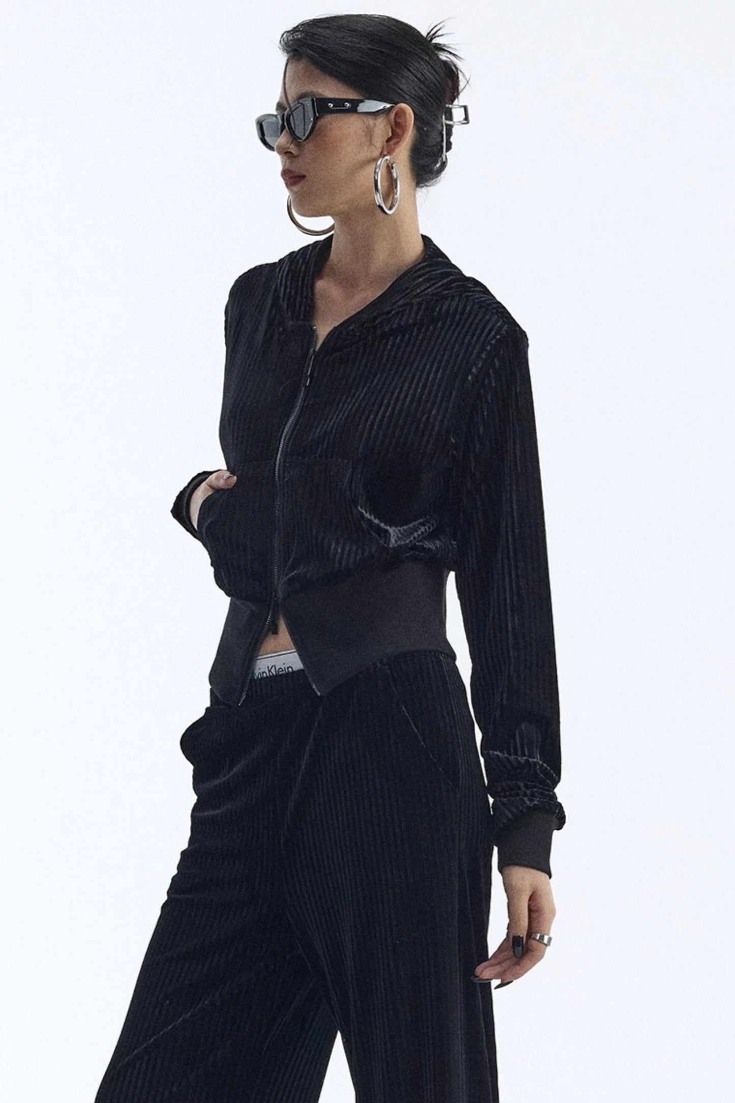 Winter Velour Hooded Top Set-Up