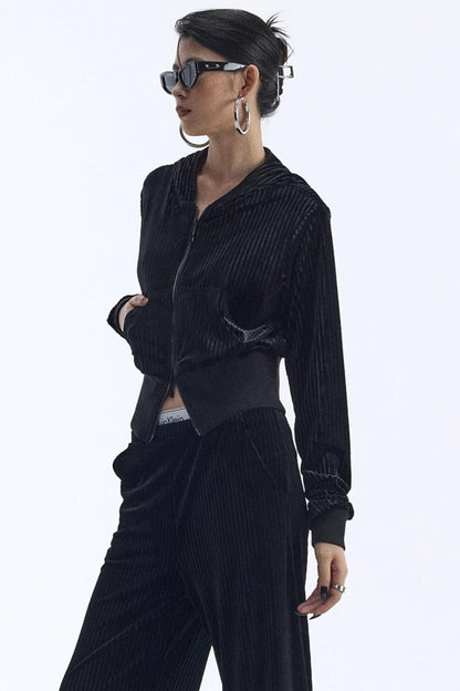 Winter Velour Hooded Top Set-Up