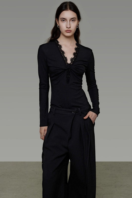 Winter Knitted V-Neck Sweater