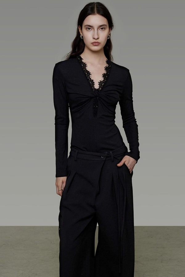 Winter Knitted V-Neck Sweater