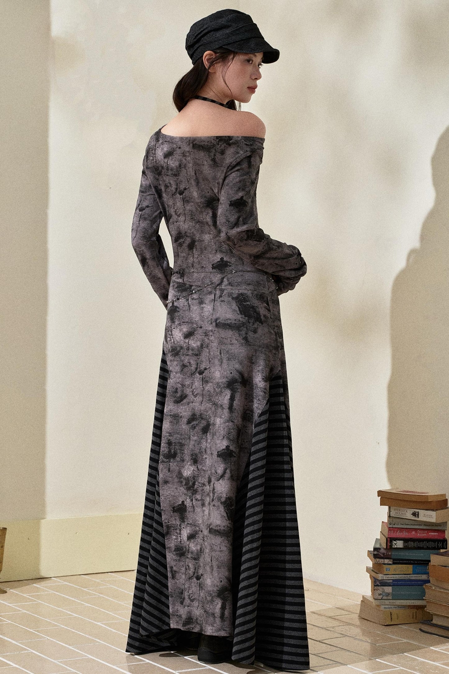 Gradient Patchwork Romantic Dress