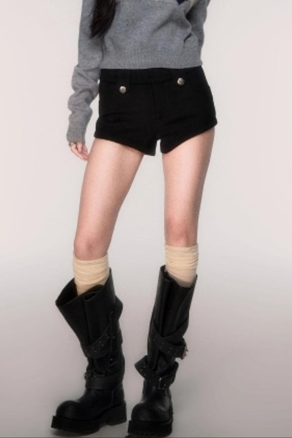 Woolen A-Line Versatile Shorts