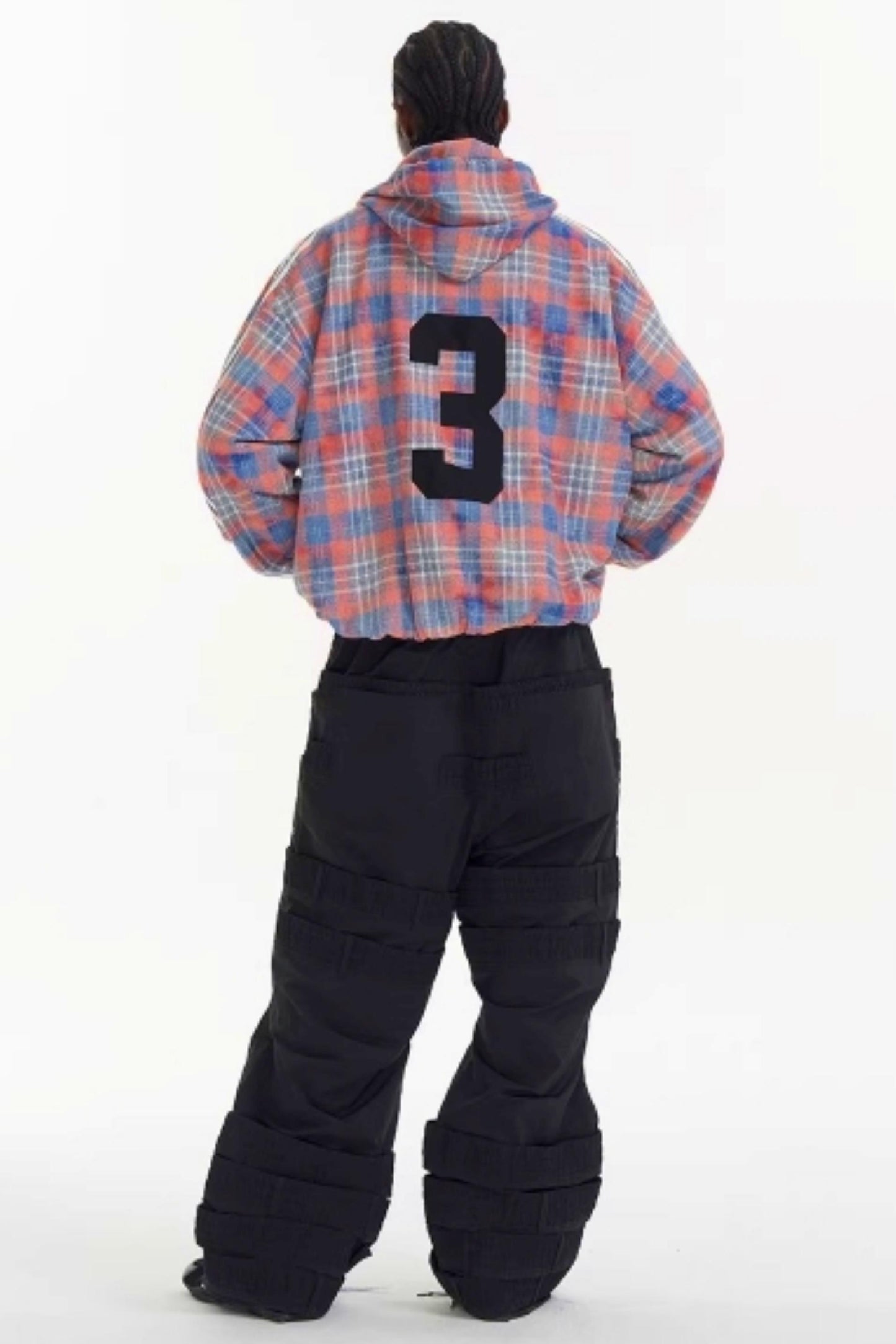 Patchwork-Plaid-Pullover