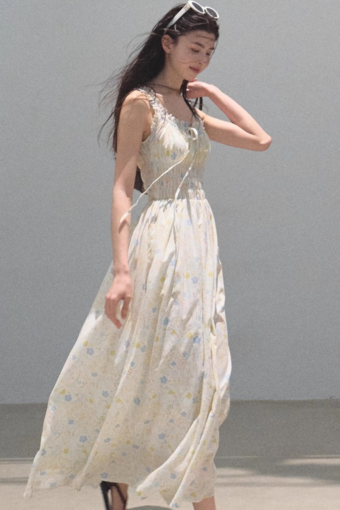 Bubbling Soda Sleeveless Slip Dress