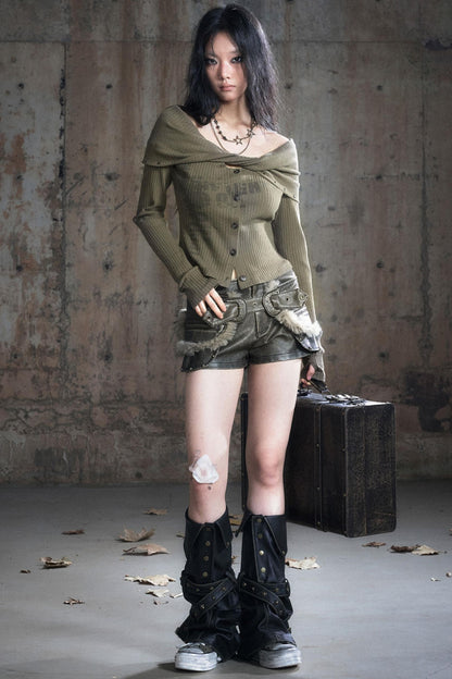 Twisted Diamond Knitted Top