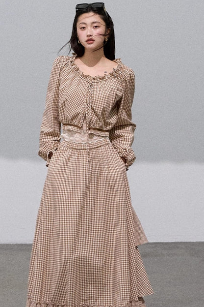 Cotton Strappy White Shirt Two-Piece Set-Up