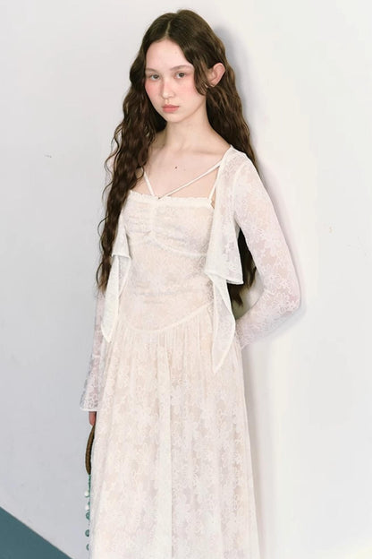 Lace Jacquard Dress Set-Up