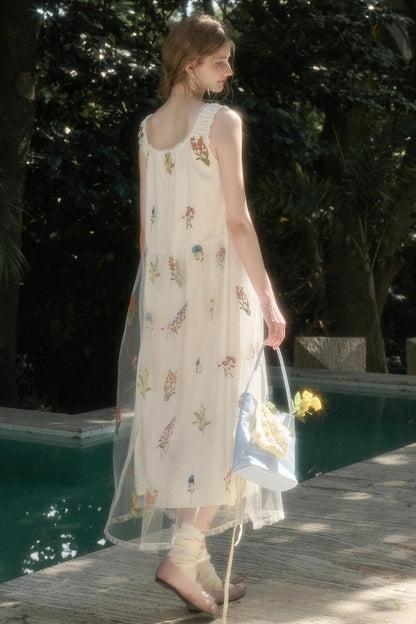 Double Layer Halter Dress