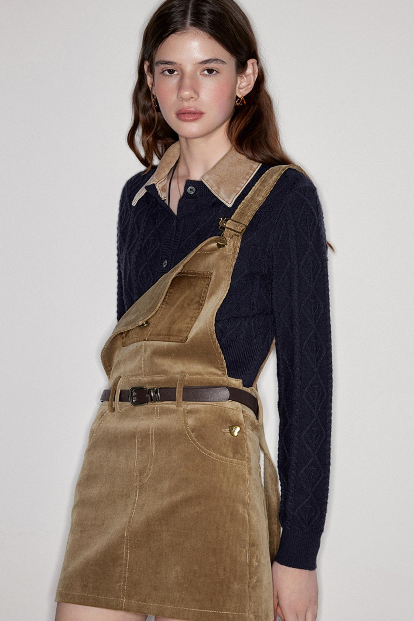 Letter Embroidered Knit Cardigan