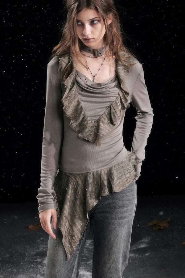 Swing Collar Tencel Shirt