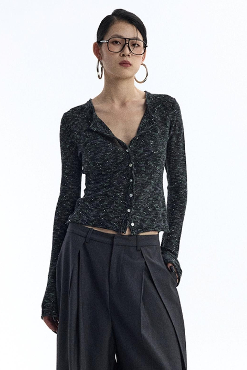 Glitter Sequins Knitted Top