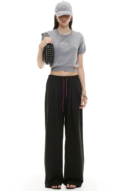 Embossed Pony Knit Tee