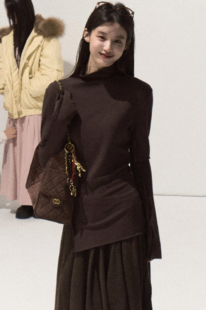 High-Elastic Knit Slim Top