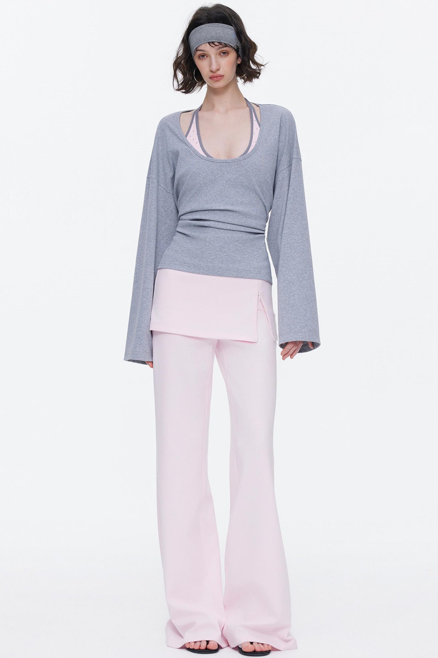 Skin-Friendly Knit Skirt Pants