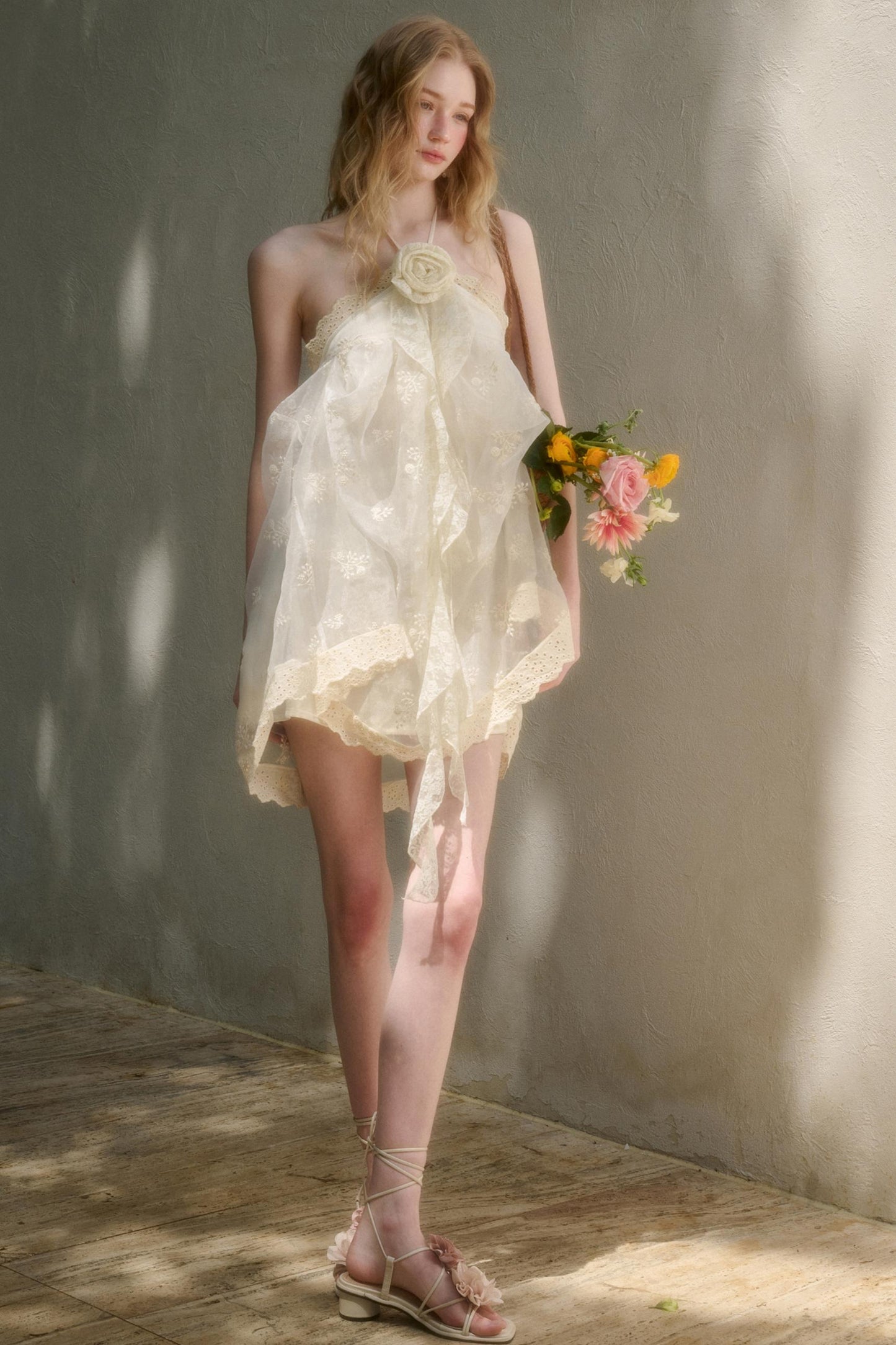 Breeze Halter Lace Dress