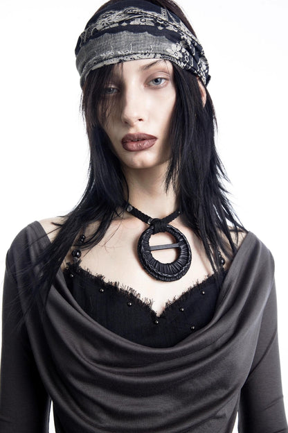 Fake Two Halterneck Swing Top