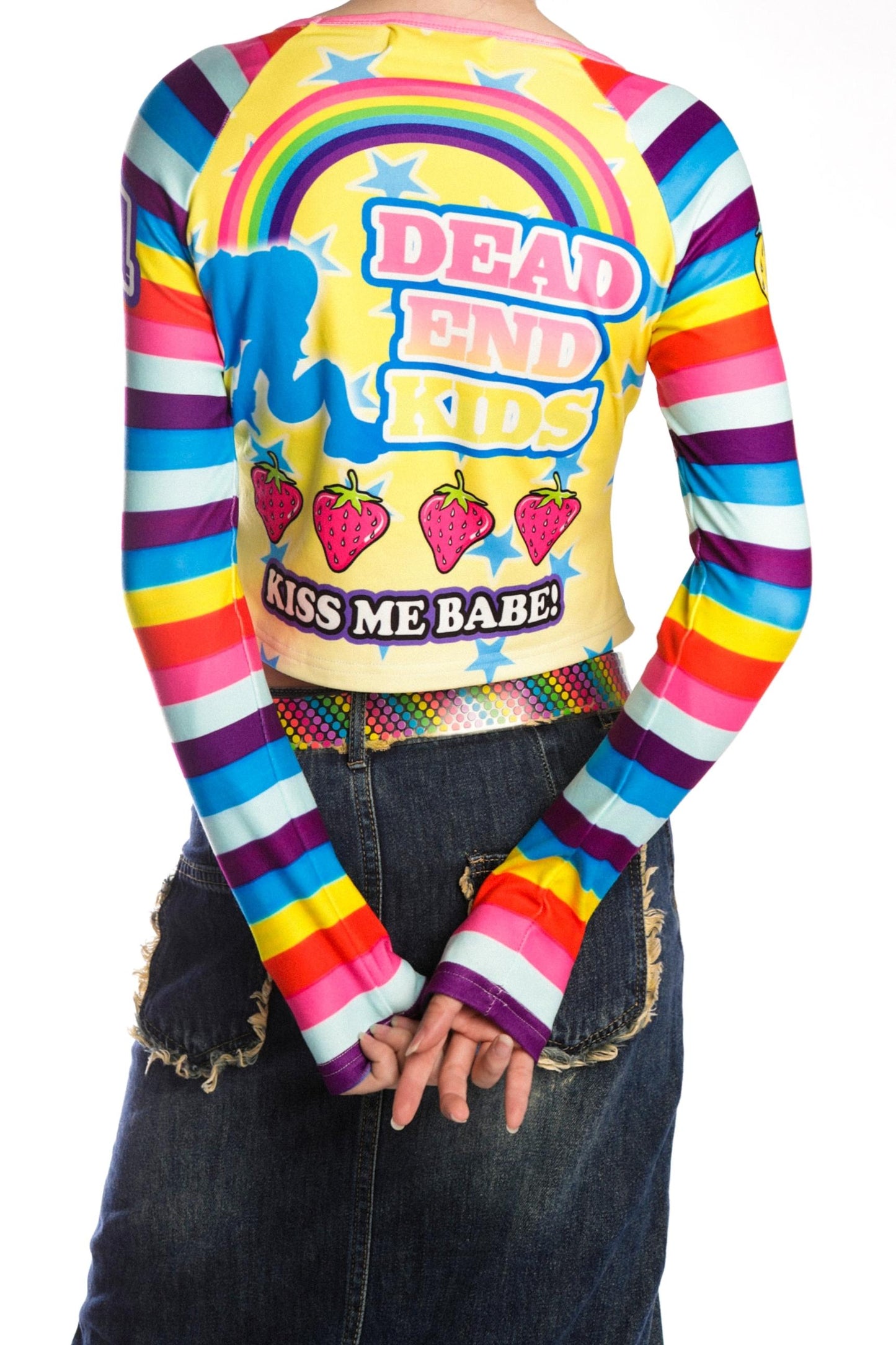 Sweet Printed Raglan Top