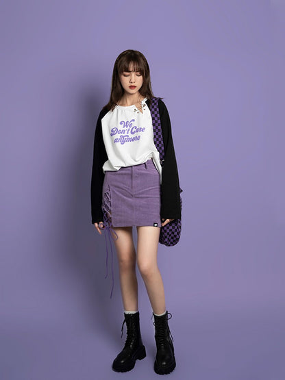 Slit Fake Two-piece Small A Hip Pants Skirts