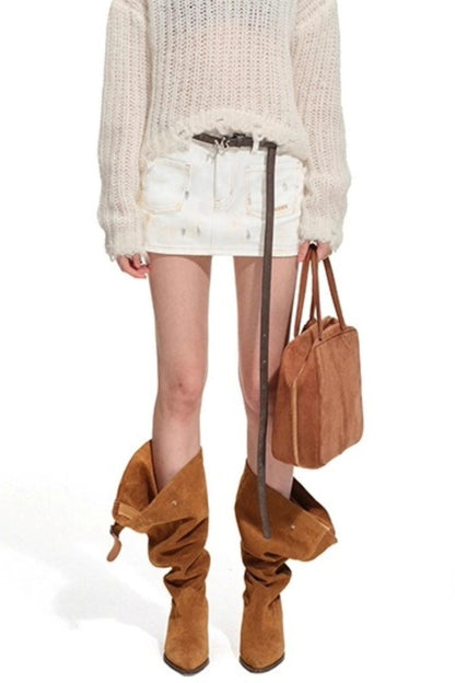 Polar Denim Twill Skirt