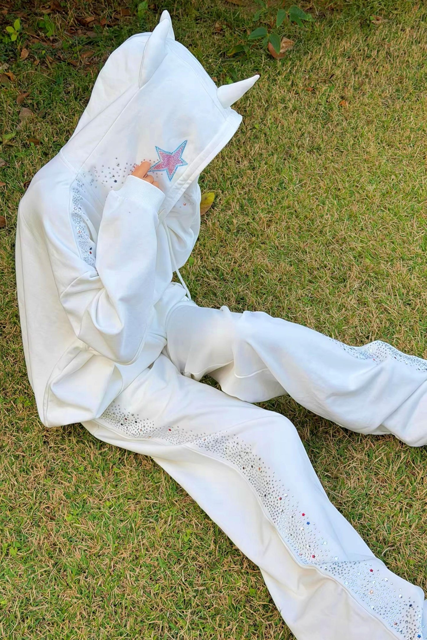 Crying Unicorn Strass Sweatshirt