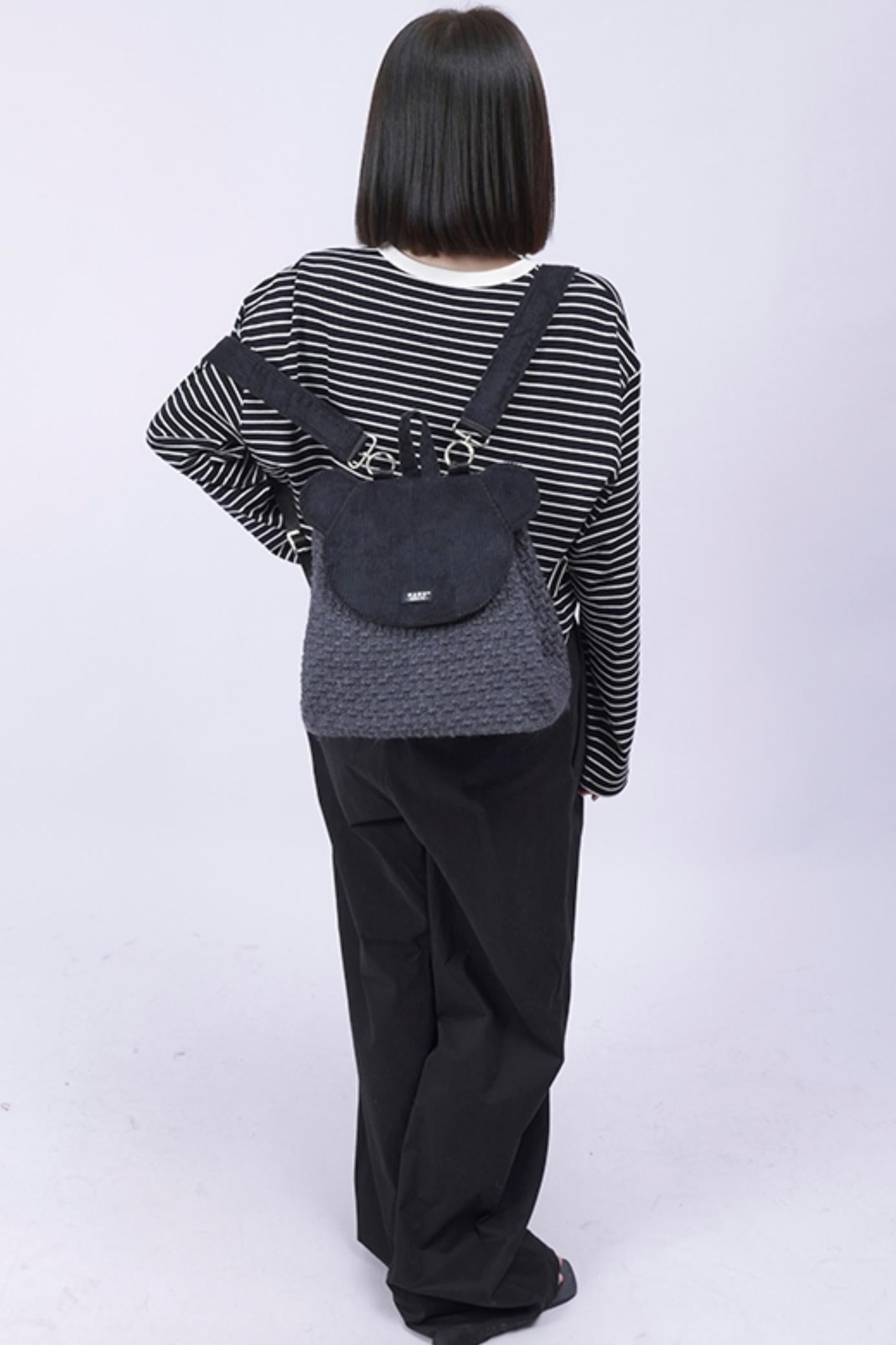 Patchwork Bear Crossbody Bag