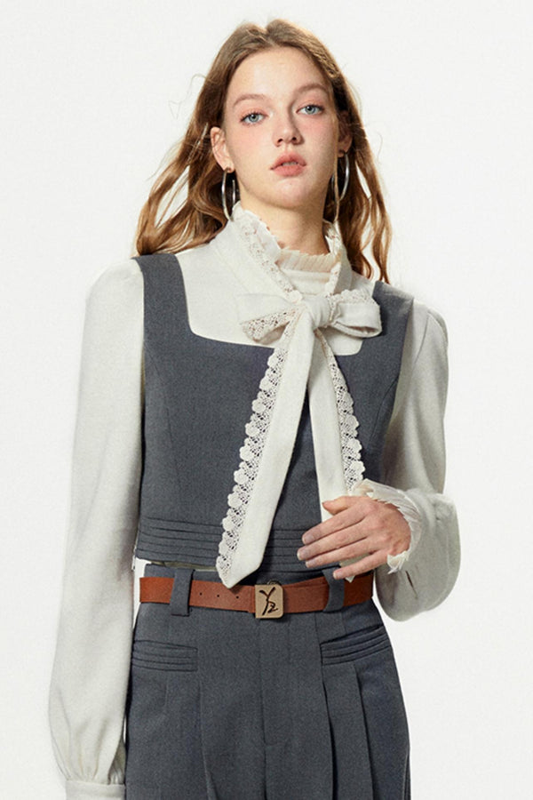 Pleated Knit Tank & Pants Set-Up