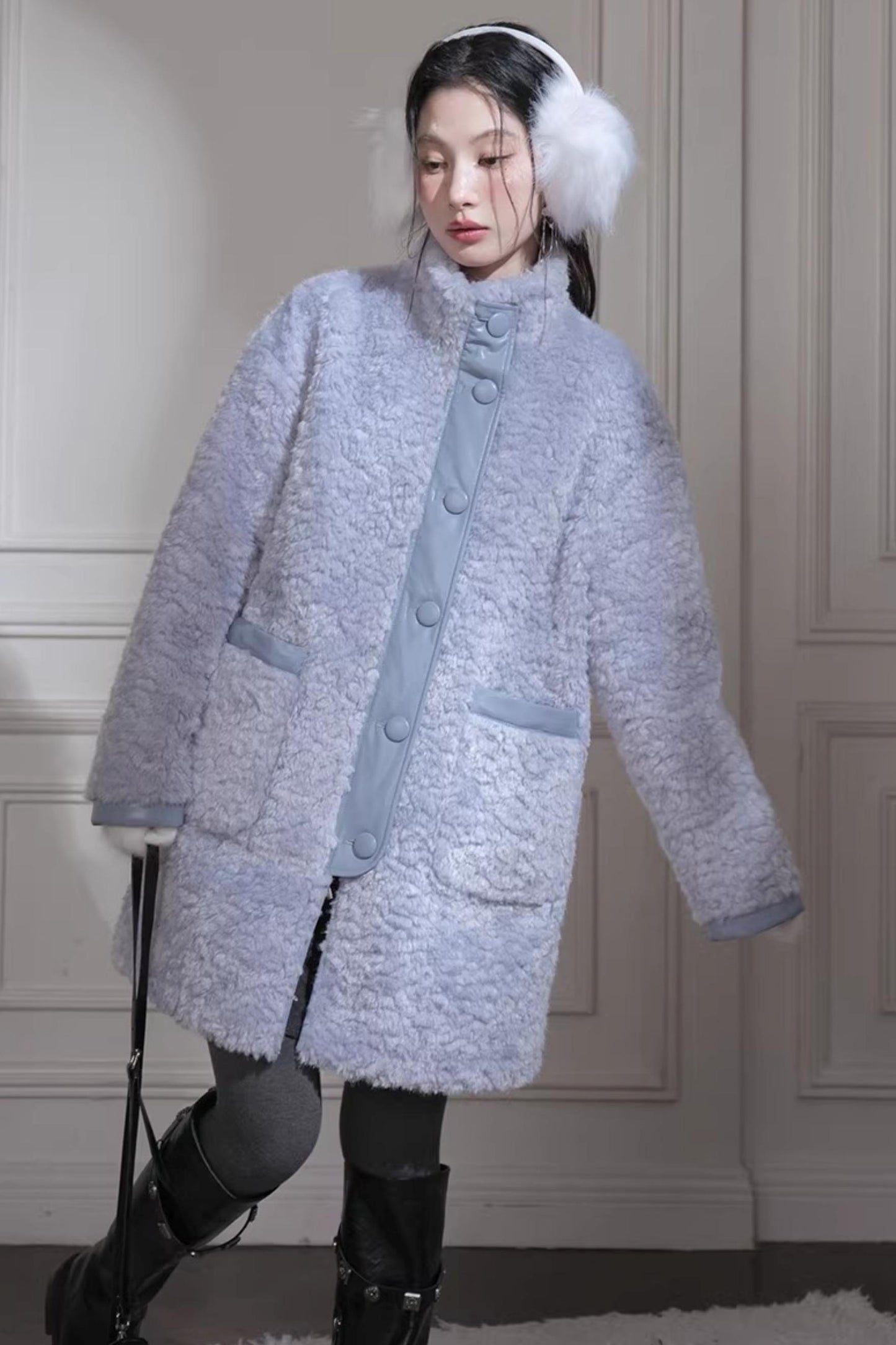 Reversible Misty Faux Fur Coat
