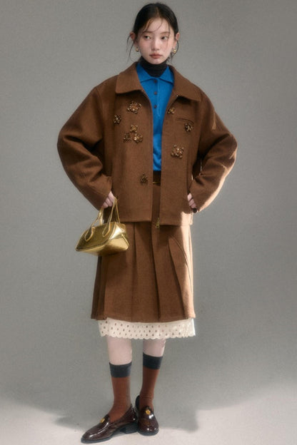 Oak Hazelnut Wool Jacket Set-Up