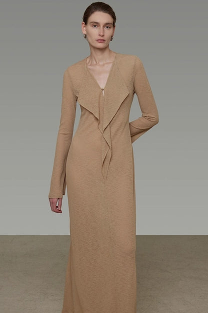 Streamer V-Neck Dress