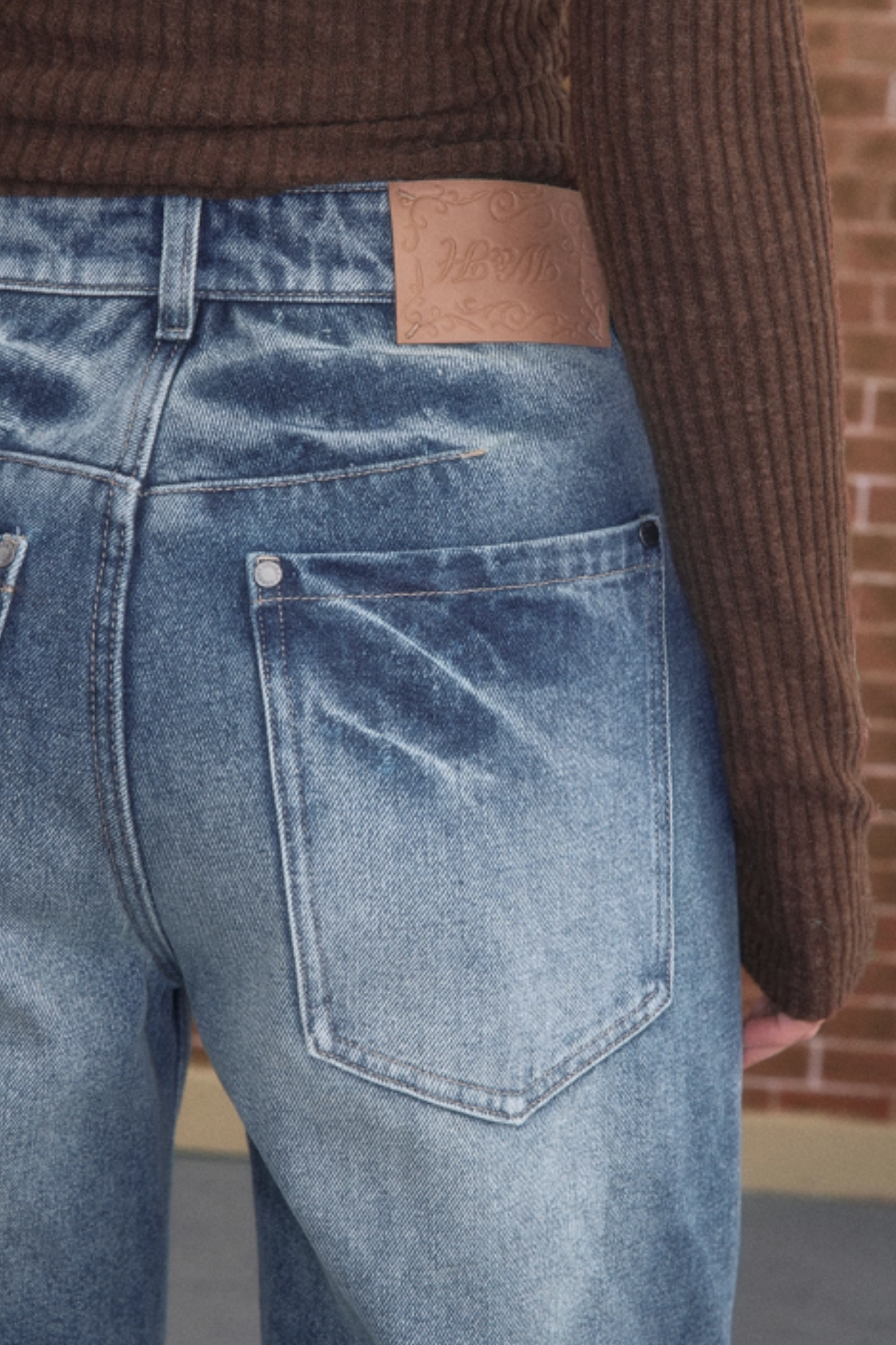 Winter Simple Straight Fleece Jeans