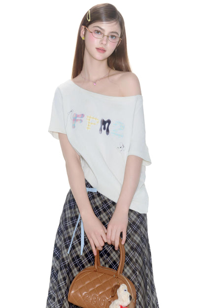 Monogramm-Diamant-T-Shirt