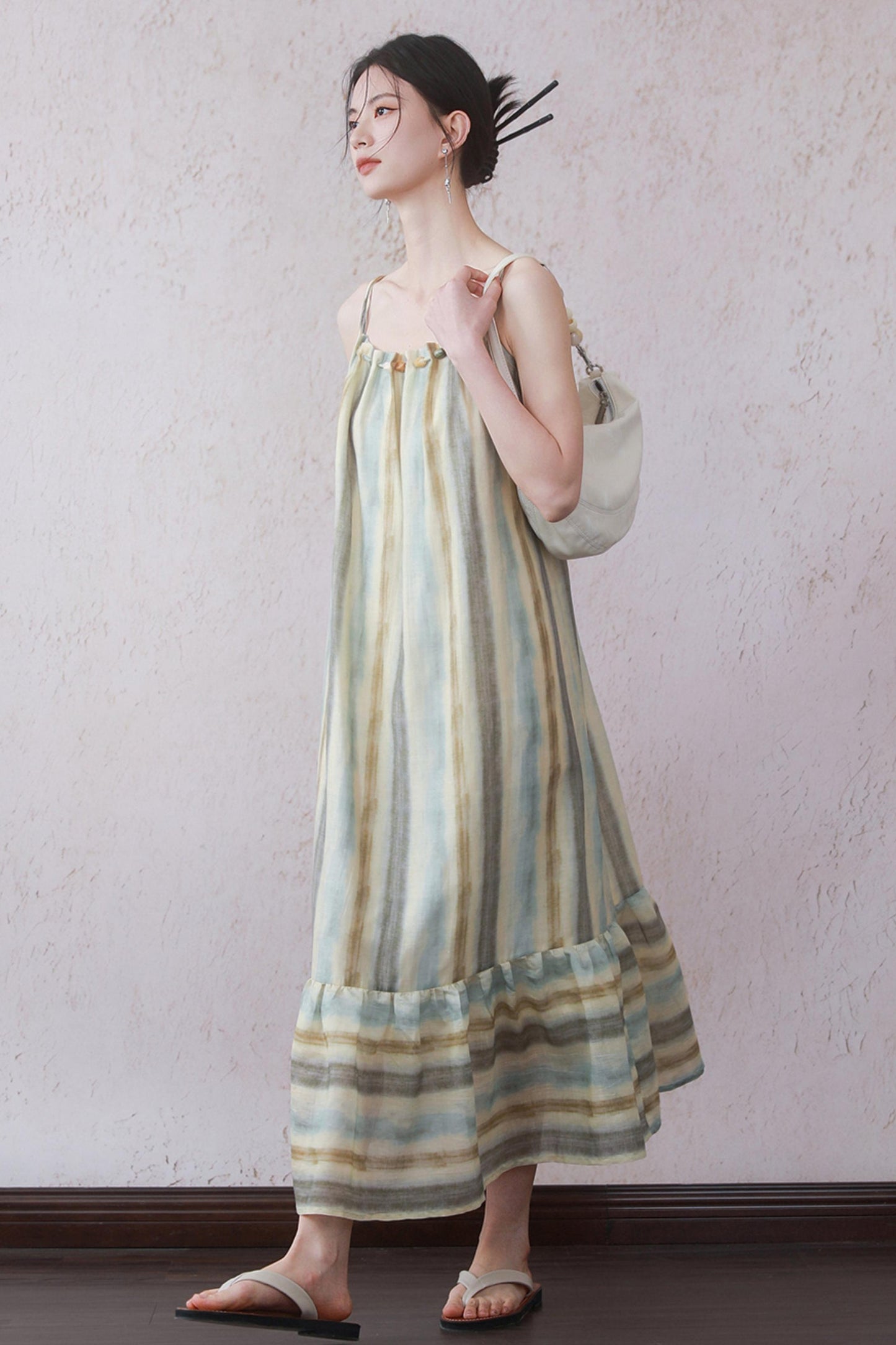 Charm Beaded Halter Dress