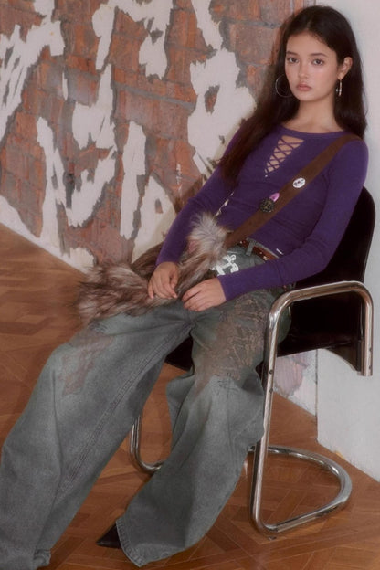 Sweet Strap Slim Knitwear