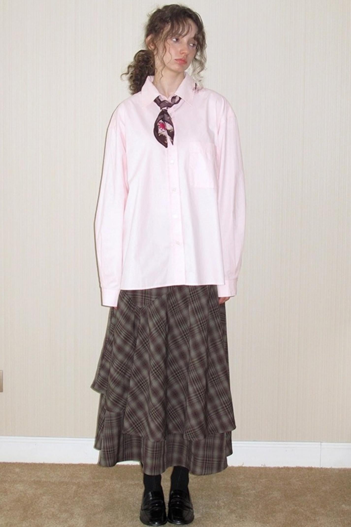 Irregular Cut Large Swing Skirt